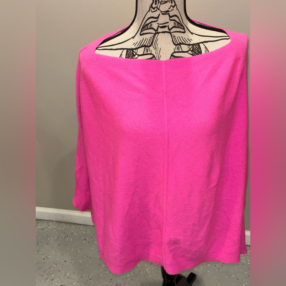 Juicy Couture Pink 100% 💗Cashmere Poncho, Women’s Size XS/Small, Preowned